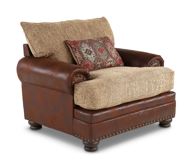 Laramie Two-Tone Brown Chair
