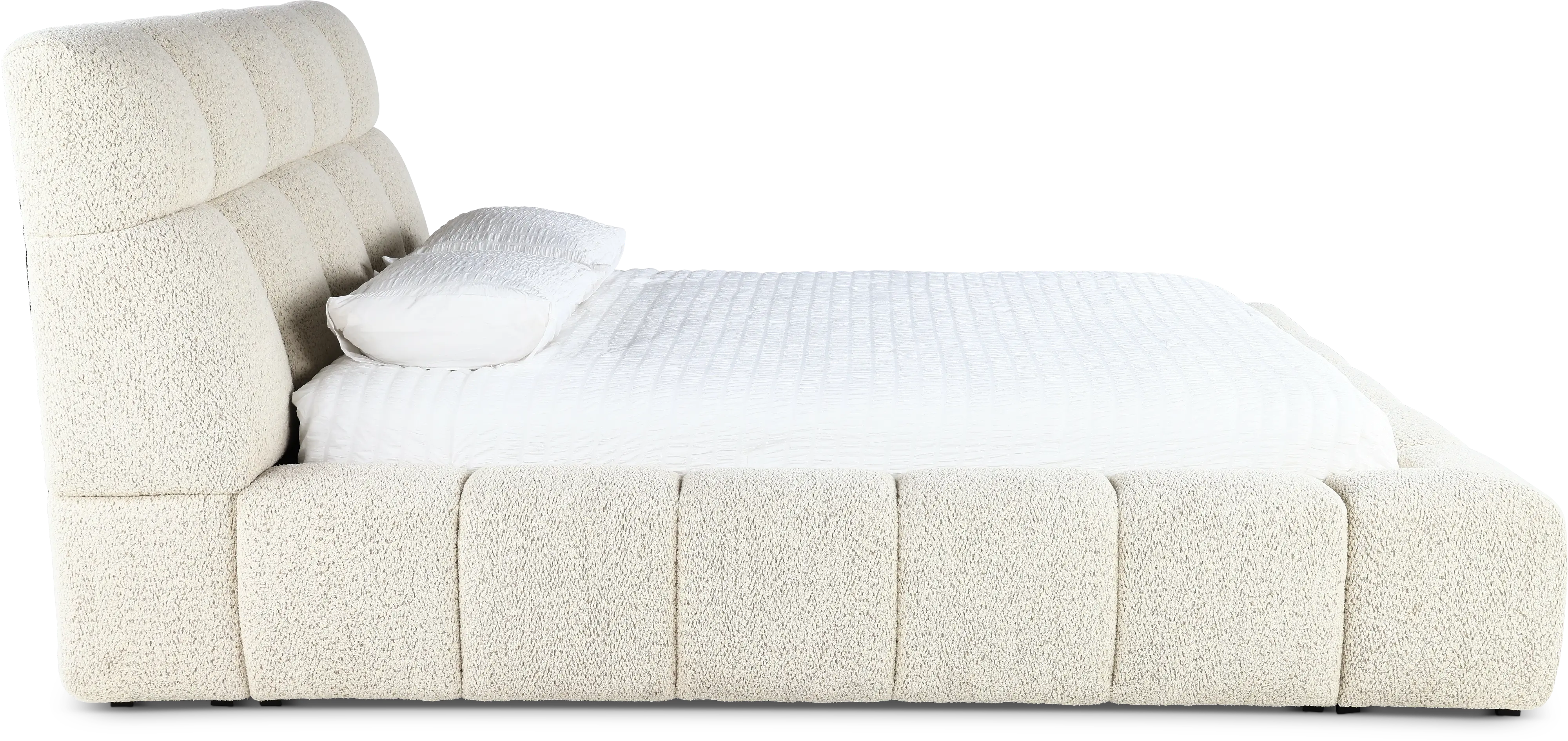 Escape Beige King Upholstered Bed-5