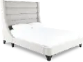 Jacob Gray Queen Upholstered Bed