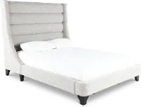 Jacob Gray Queen Upholstered Bed