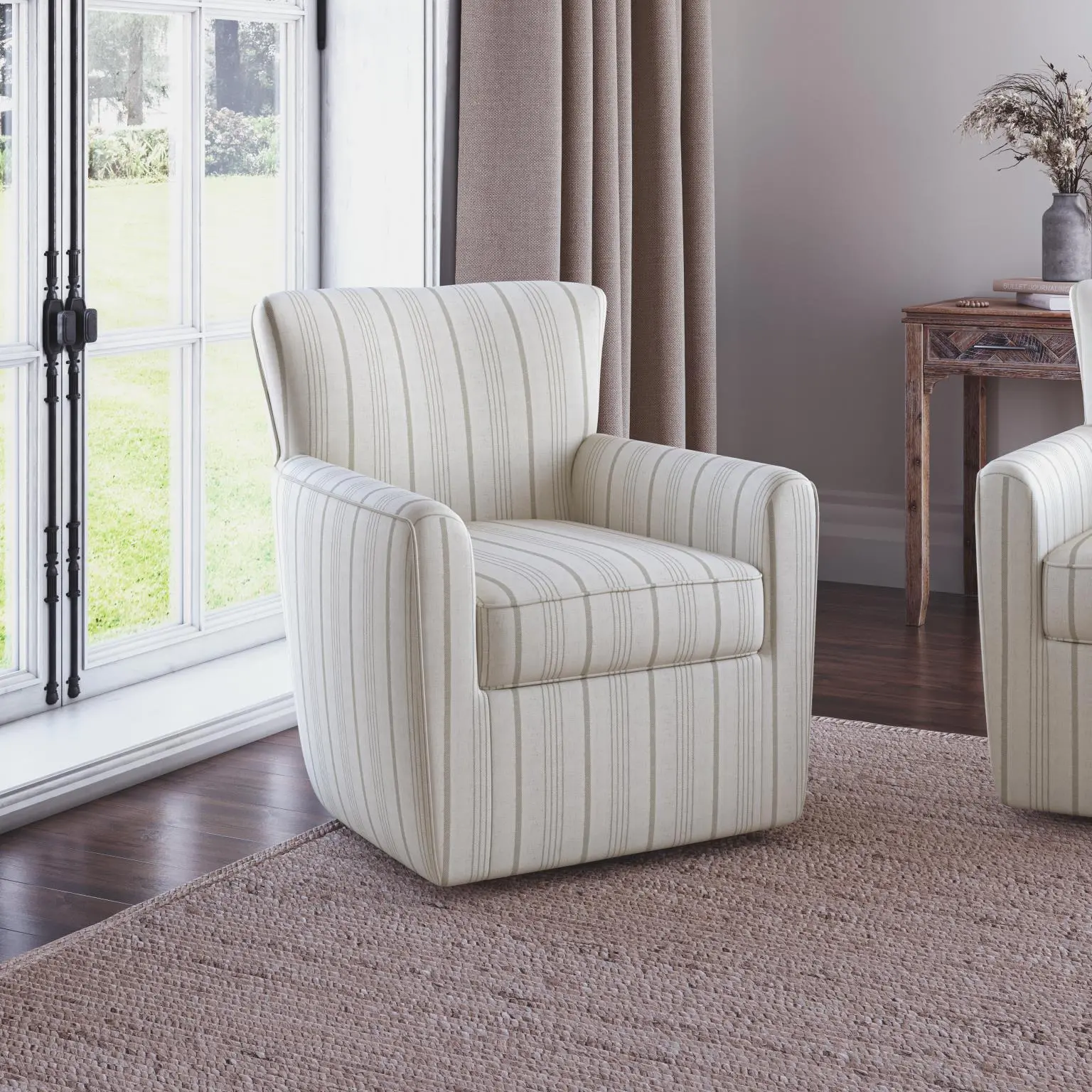 Blakely Tan Swivel Chair-2