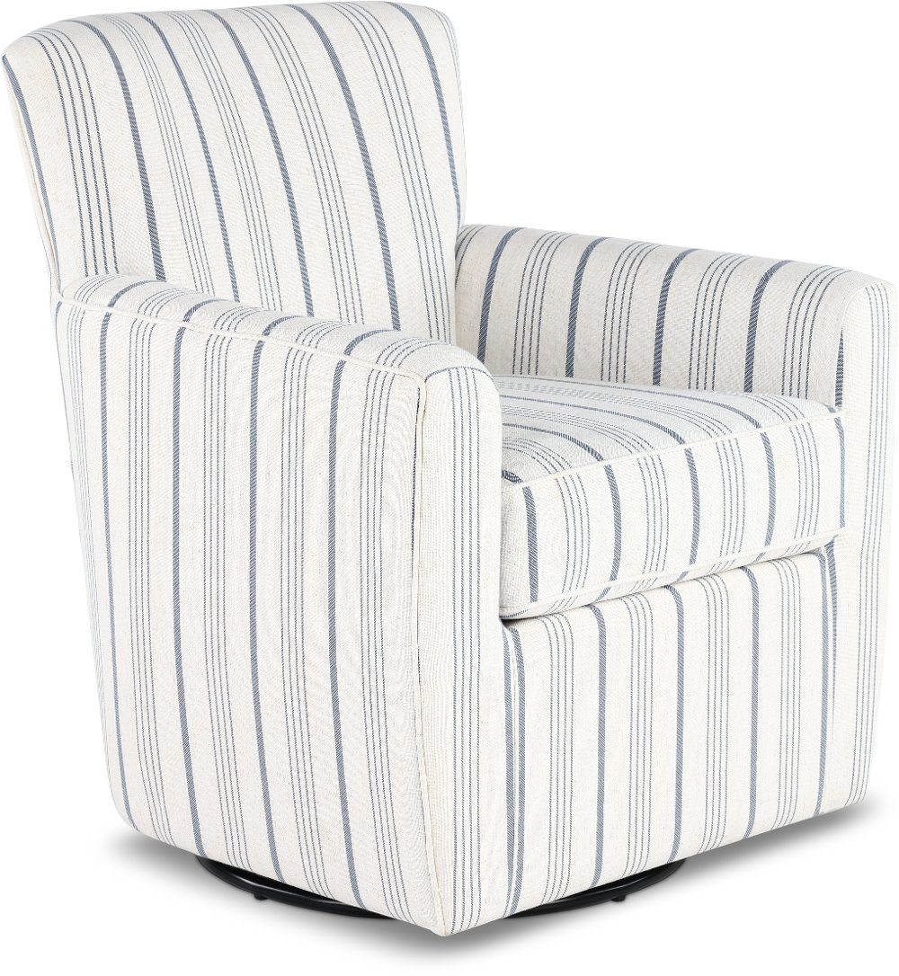 Blakely Blue Swivel Chair