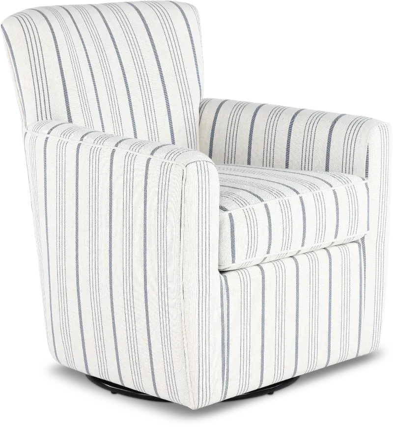 Blakely Blue Swivel Chair