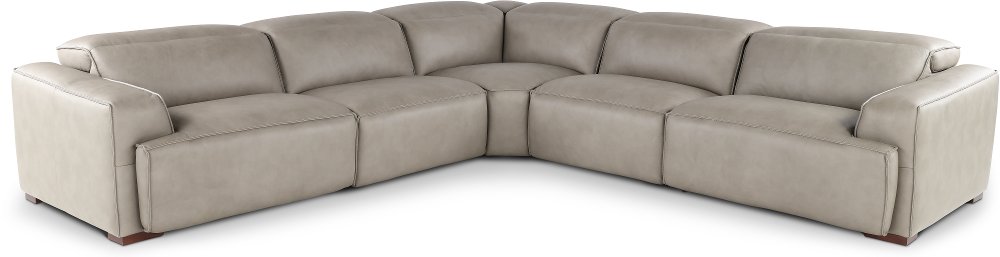 Arizona Thunder 5-Piece Reclining Sectional with Adjustable Headrests
