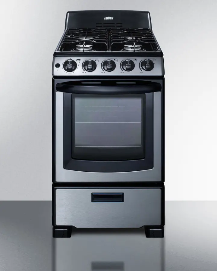 Summit 20  Gas Range - Stainless Steel-2