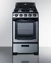 Summit 20  Gas Range - Stainless Steel