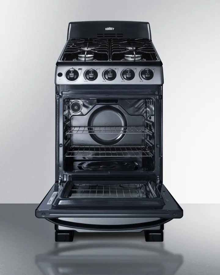 Summit 20  Gas Range - Stainless Steel-3