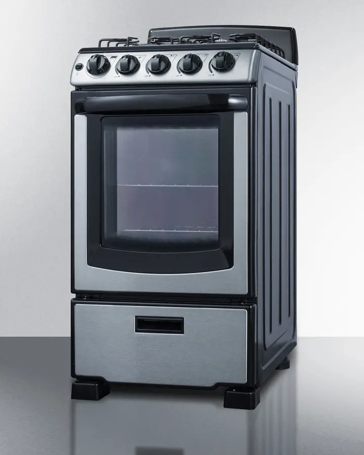 Summit 20  Gas Range - Stainless Steel-4