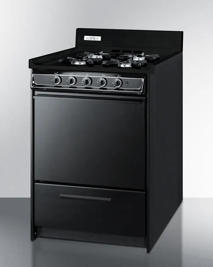 Summit 24  Gas Range - Black-3
