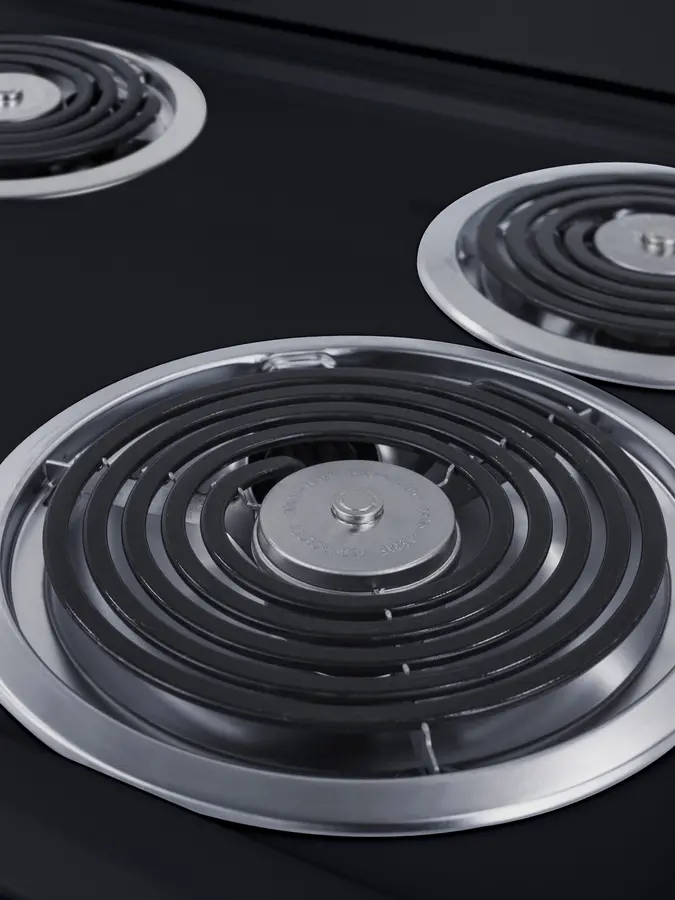 Summit 24  Electric Coil Range - Stainless Steel-5