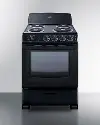 Summit 24  Electric Coil Range - Black
