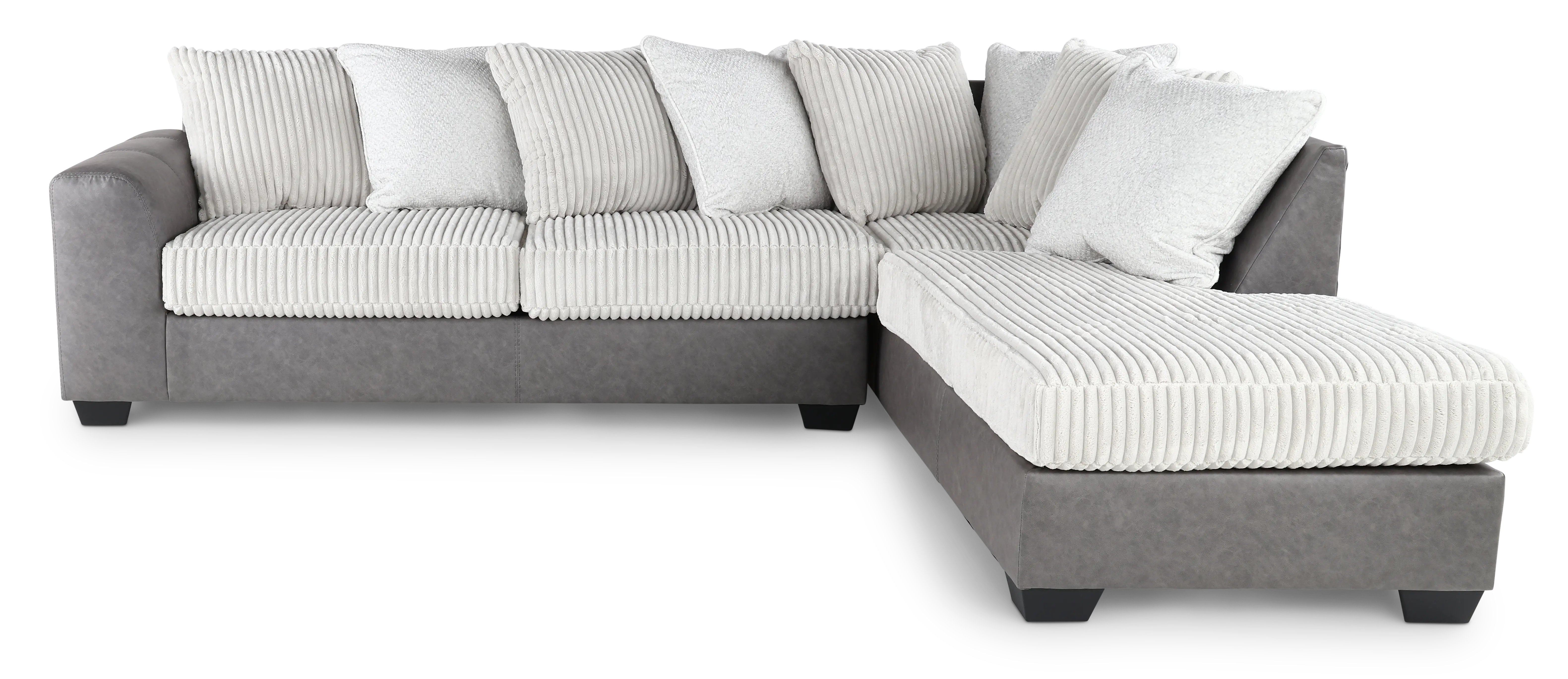 Clairette Two-Tone Gray 2 Piece Sectional-1