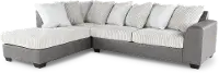 Clairette Two-Tone Gray 2 Piece Sectional