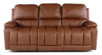 X44-530/W2/LB193077 Greyson Caramel Power Reclining Sofa with Headrest and Lumbar