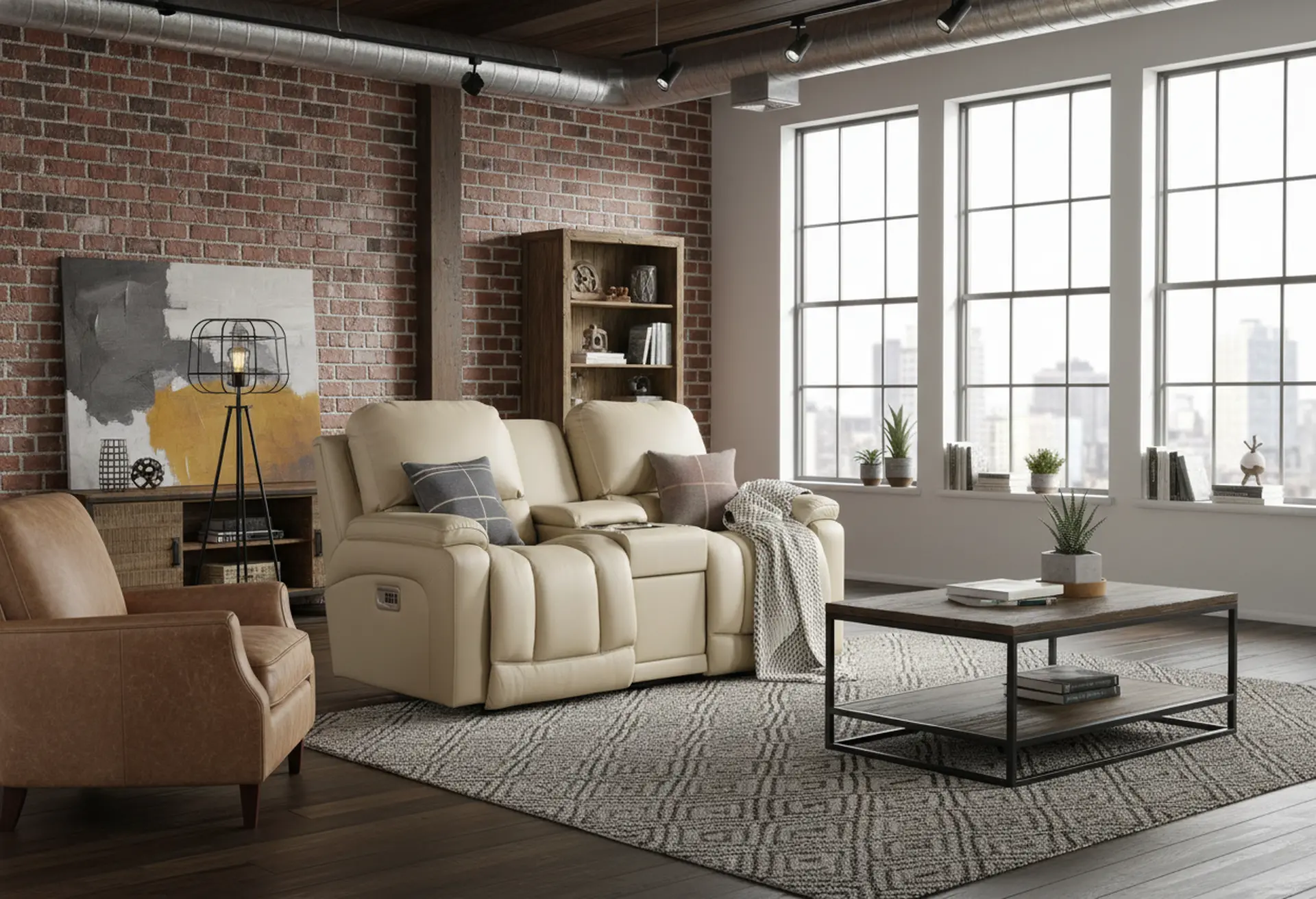 X49-530/W2/CB/LB193032 Greyson Ice Power Reclining Loveseat with Headrest and Lumbar-12