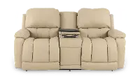 X49-530/W2/CB/LB193032 Greyson Ice Power Reclining Loveseat with Headrest and Lumbar