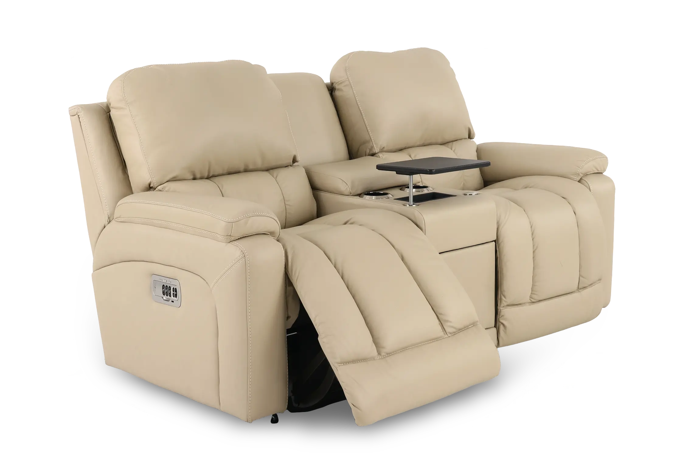 X49-530/W2/CB/LB193032 Greyson Ice Power Reclining Loveseat with Headrest and Lumbar-5