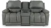 X49-530/W2/CB/LB193056 Greyson Blue-Gray Power Reclining Loveseat with Headrest and Lumbar