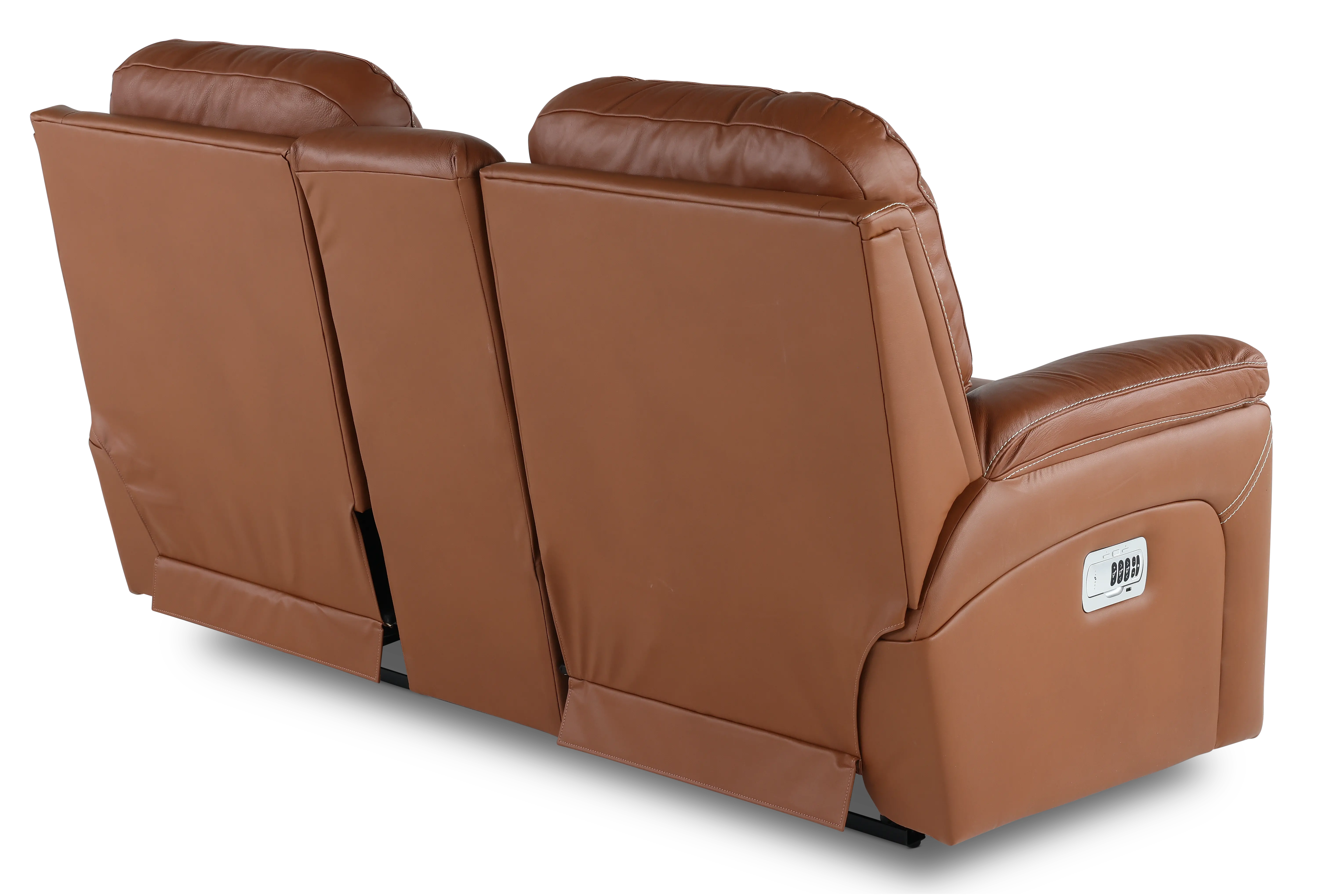 X49-530/W2/CB/LB193077 Greyson Caramel Power Reclining Loveseat with Headrest and Lumbar-6