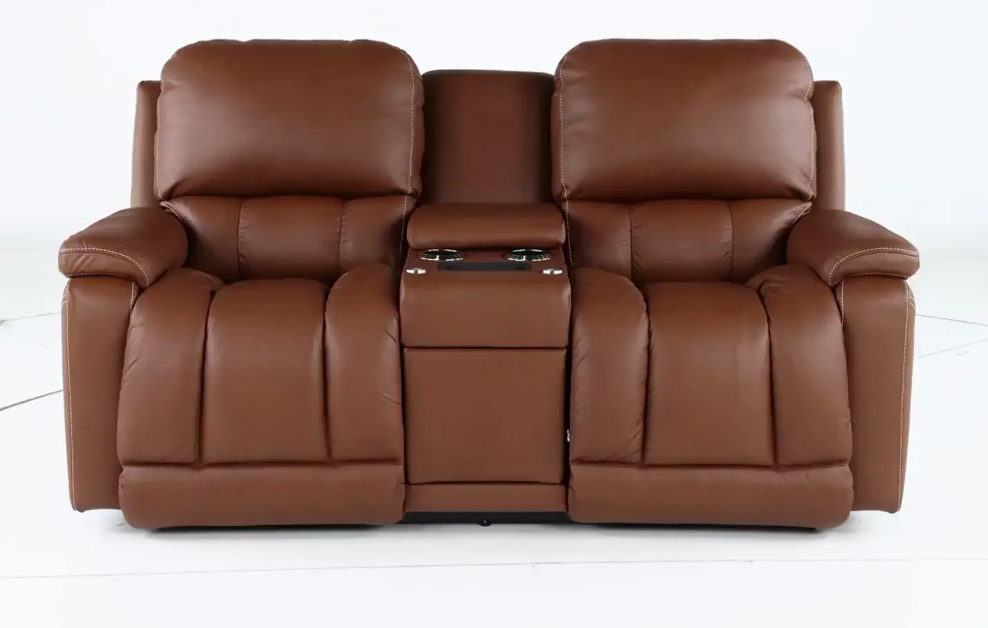 Raizen La-Z-Boy® Greyson Ice Leather Power Reclining Sofa with