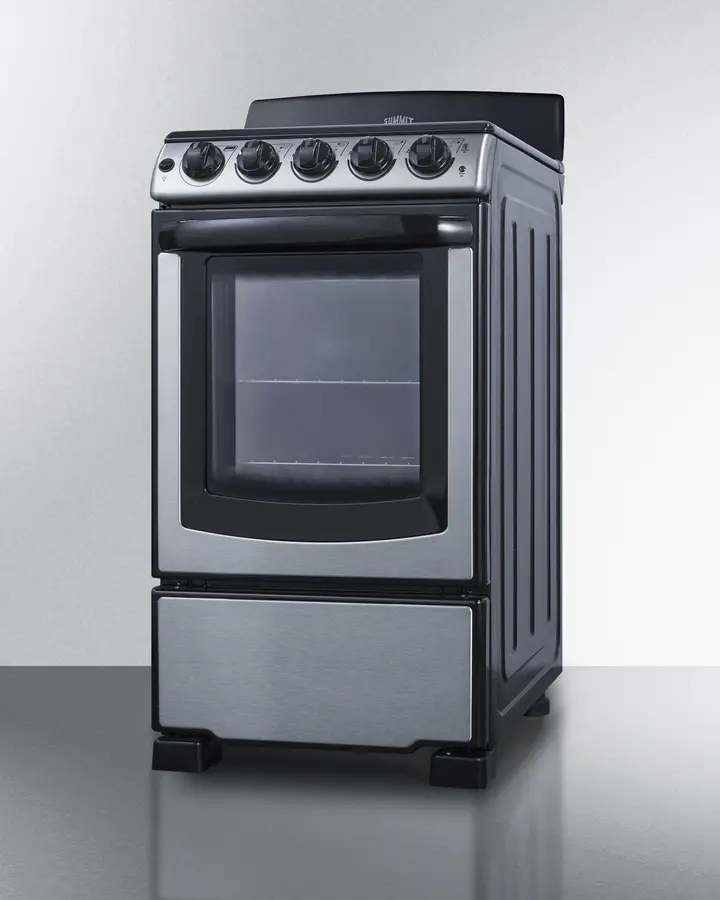 Summit 20  Electric Coil Range - Stainless Steel-6