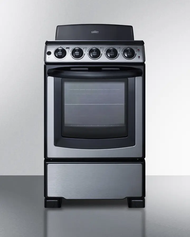 Summit 20  Electric Coil Range - Stainless Steel-7
