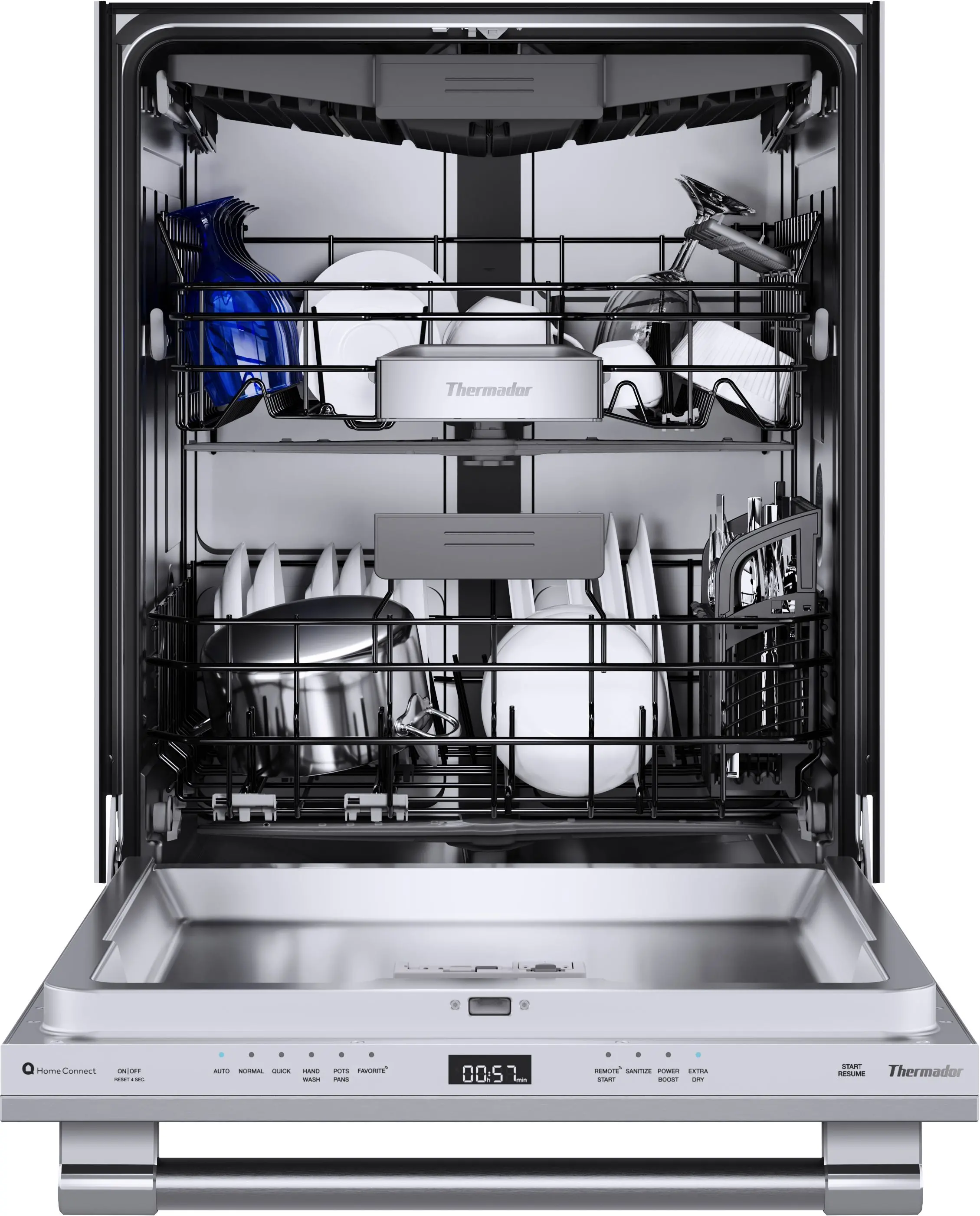 DWHD640EFP Thermador Emerald® 24  Top Control Dishwasher - Stainless Steel-3