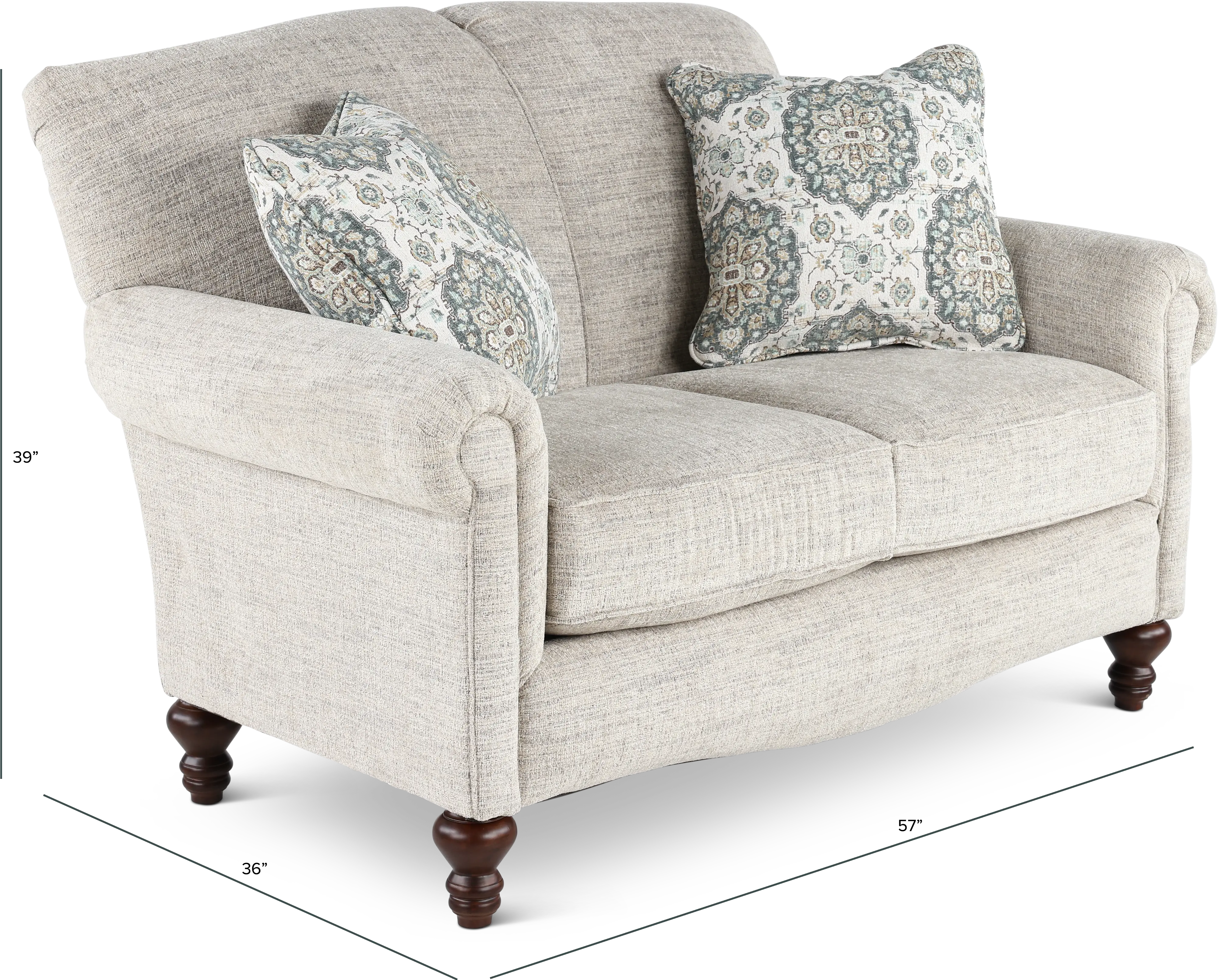 Eliza Gray Loveseat-3