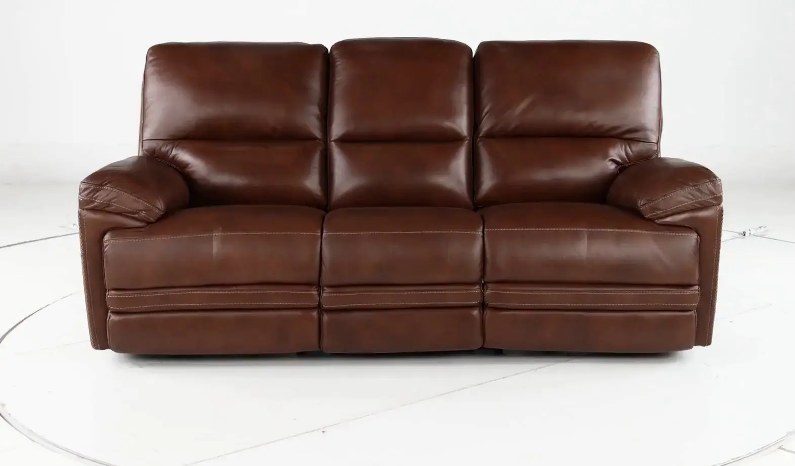 David Pecan Power Reclining Sofa with Power Headrest and Lumbar-5