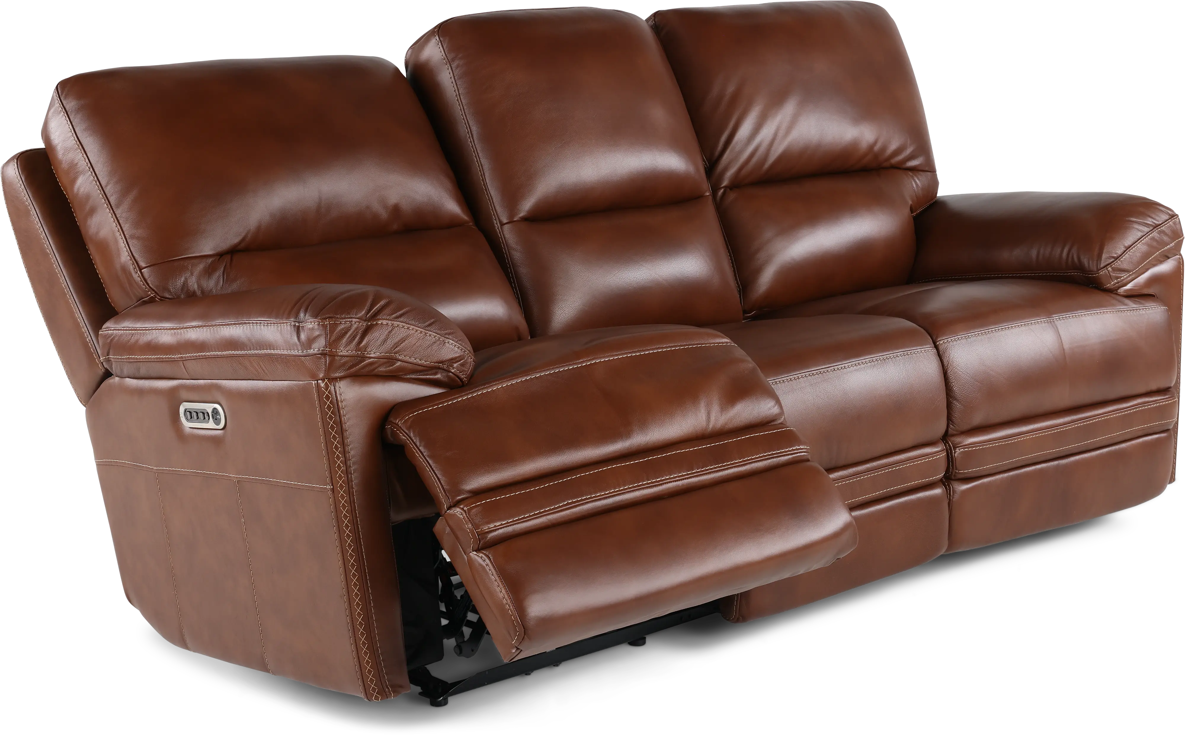 David Pecan Power Reclining Sofa with Power Headrest and Lumbar-6