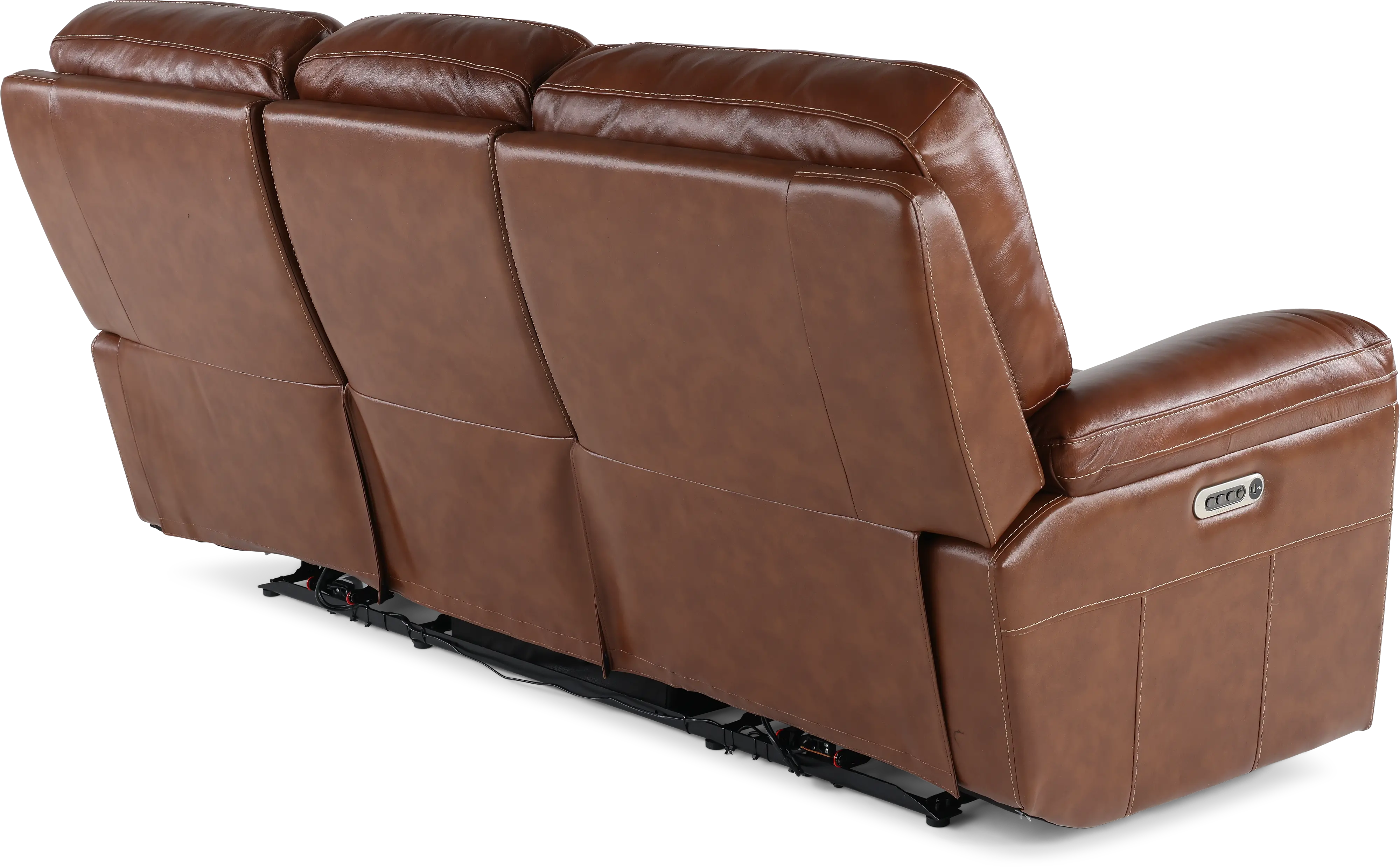 David Pecan Power Reclining Sofa with Power Headrest and Lumbar-7