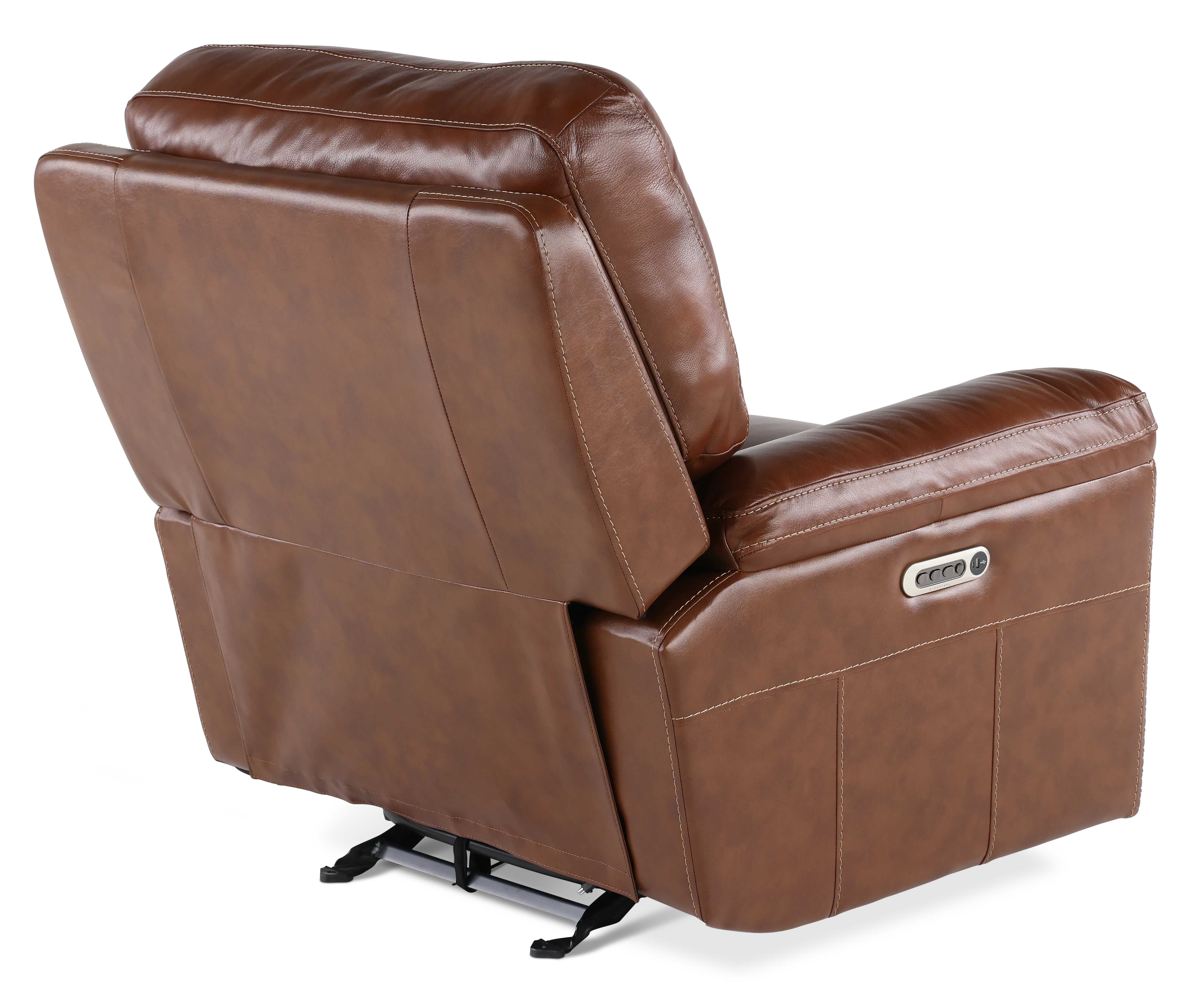 David Pecan Power Recliner with Power Headrest and Lumbar-6