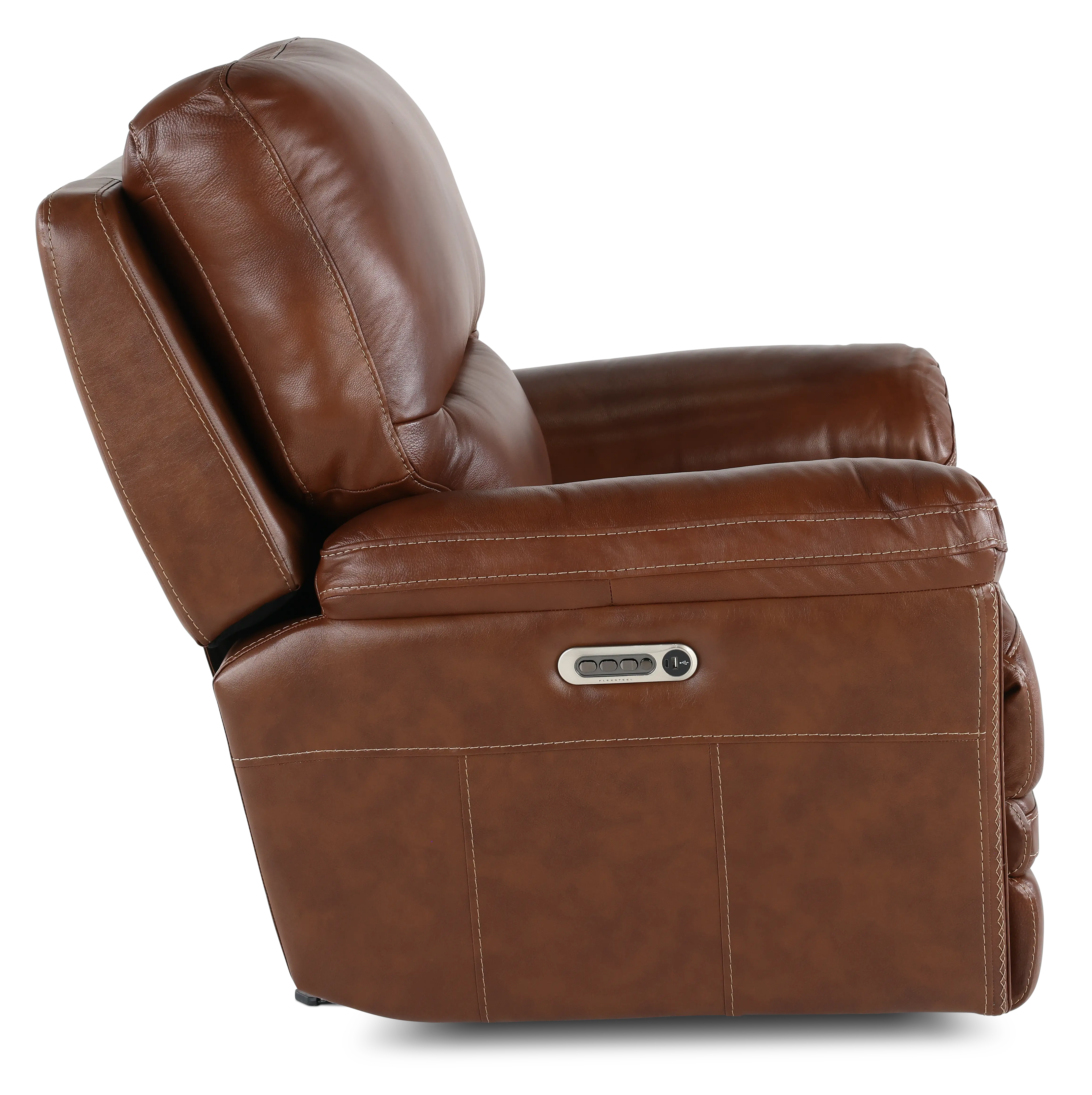 David Pecan Power Recliner with Power Headrest and Lumbar-8