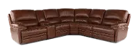 David Brown 6-Piece Power Reclining Sectional with Power Headrest and Lumbar