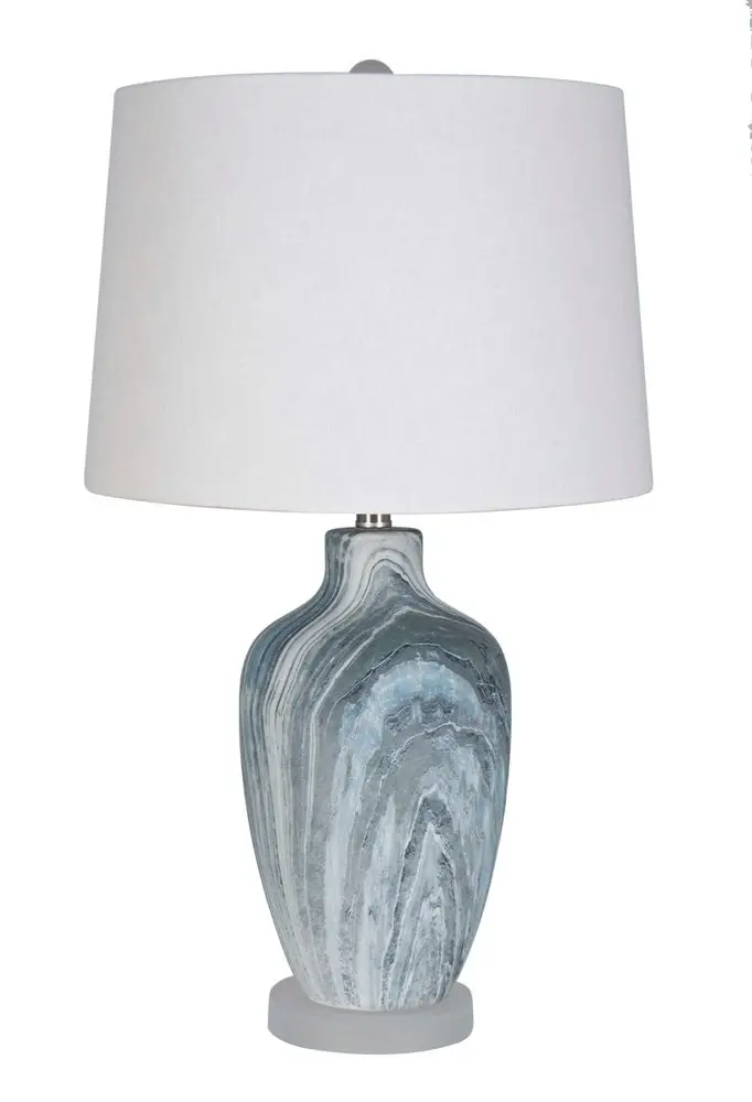 29  Gray and Blue Table Lamp-1