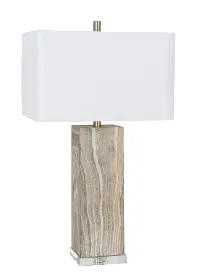 30  Gray and Brown Table Lamp