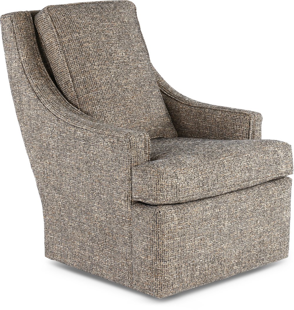 Norton Brown and Black Swivel Chair