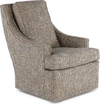 Norton Brown and Black Swivel Chair