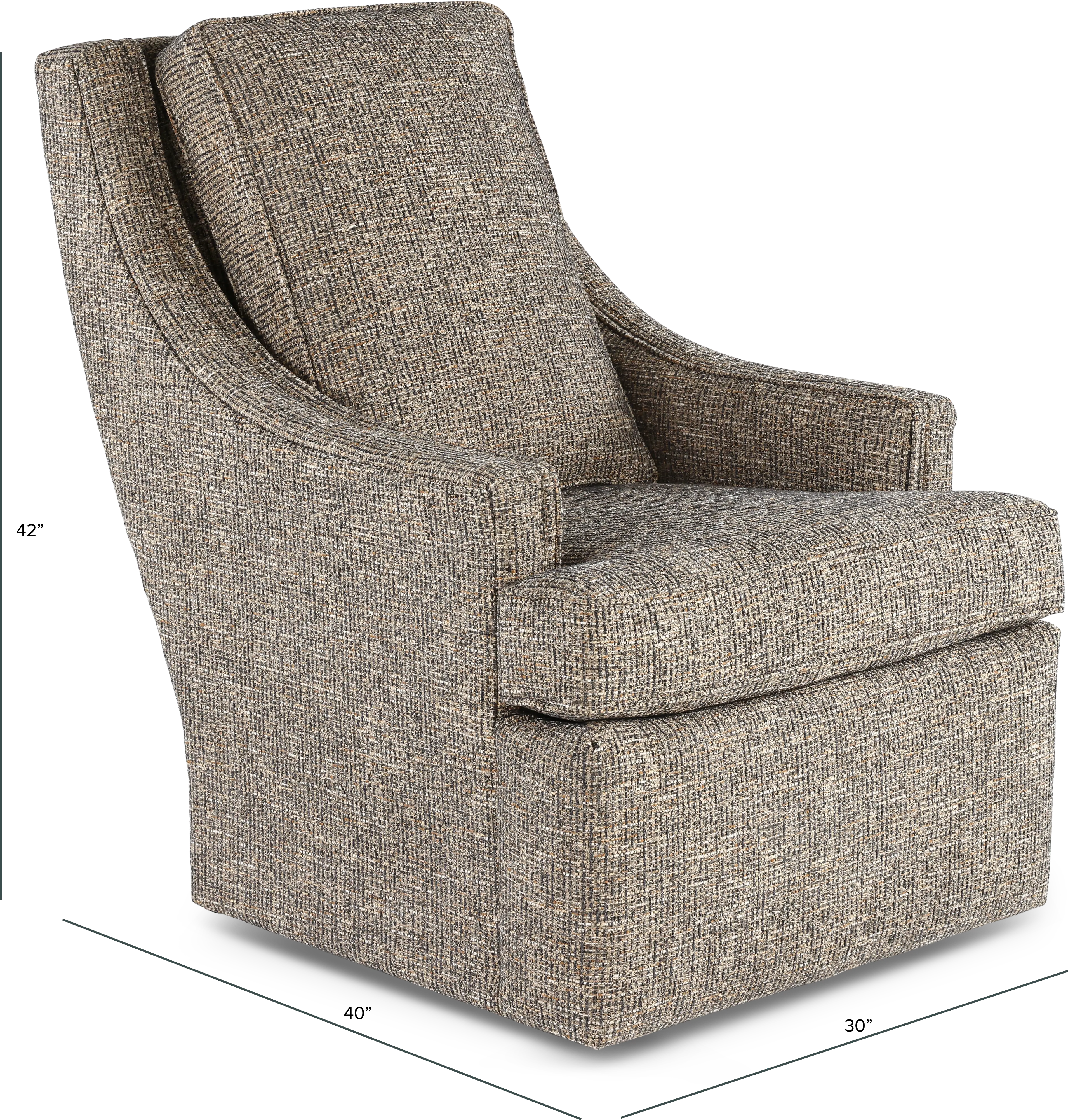 Norton Brown and Black Swivel Chair-3