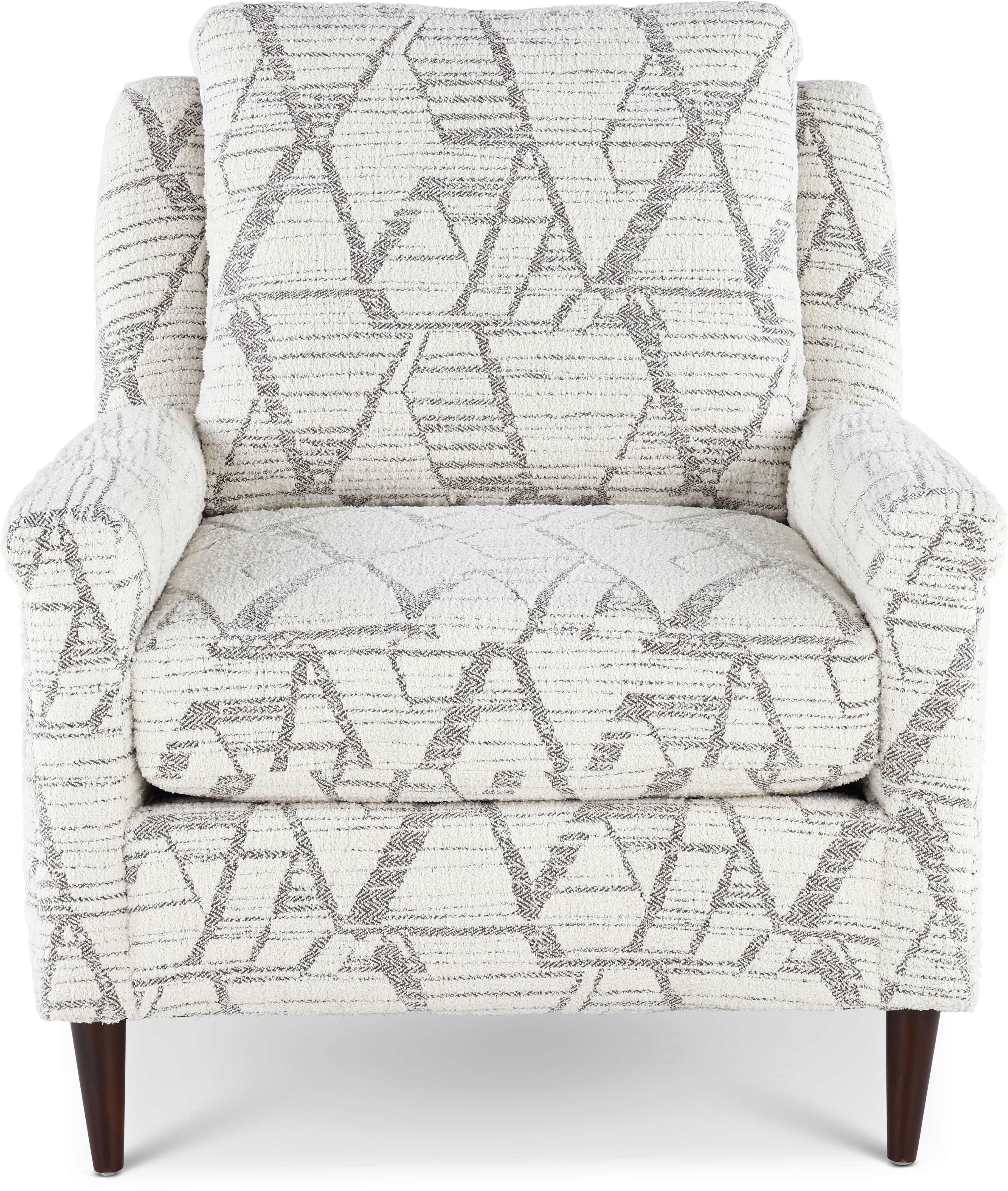 Birdie Drumbeat White Accent Chair-1