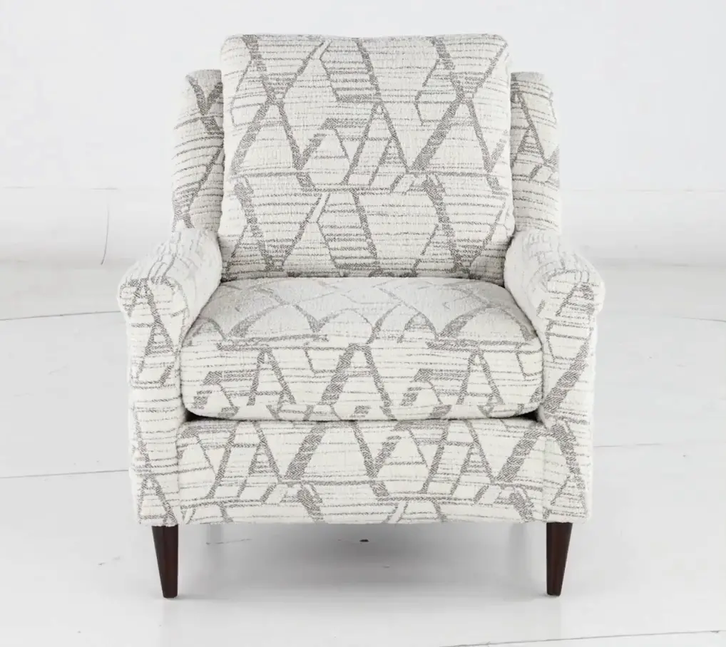 Birdie Drumbeat White Accent Chair-2