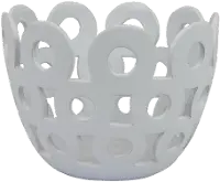 Pierced White Bowl