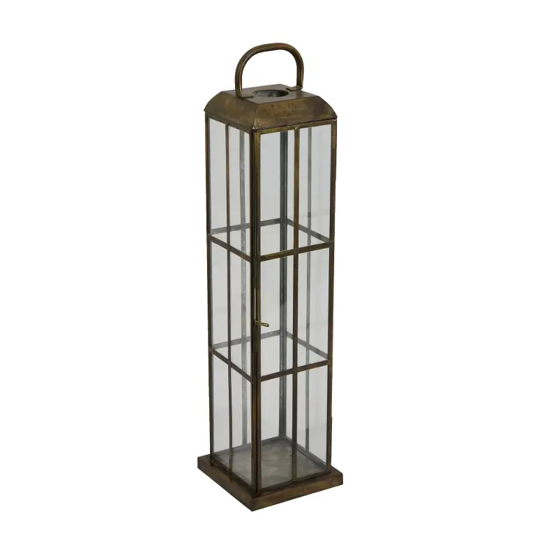 Metal Glass Lantern