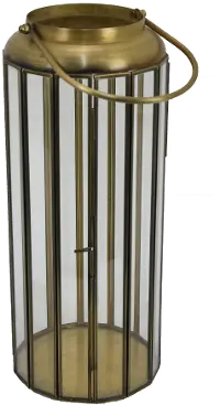Clear Glass Metal Lantern