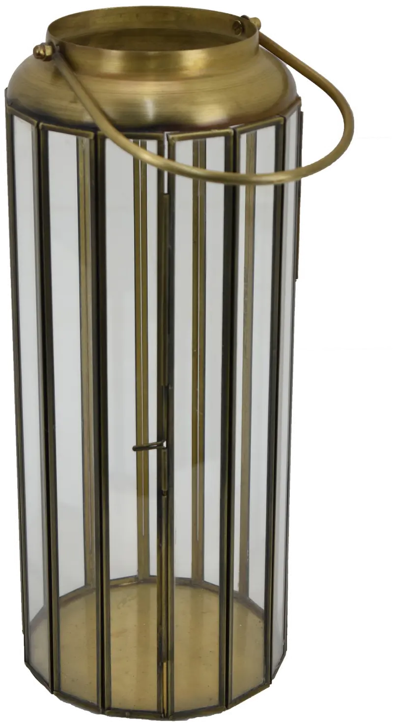 Clear Glass Metal Lantern