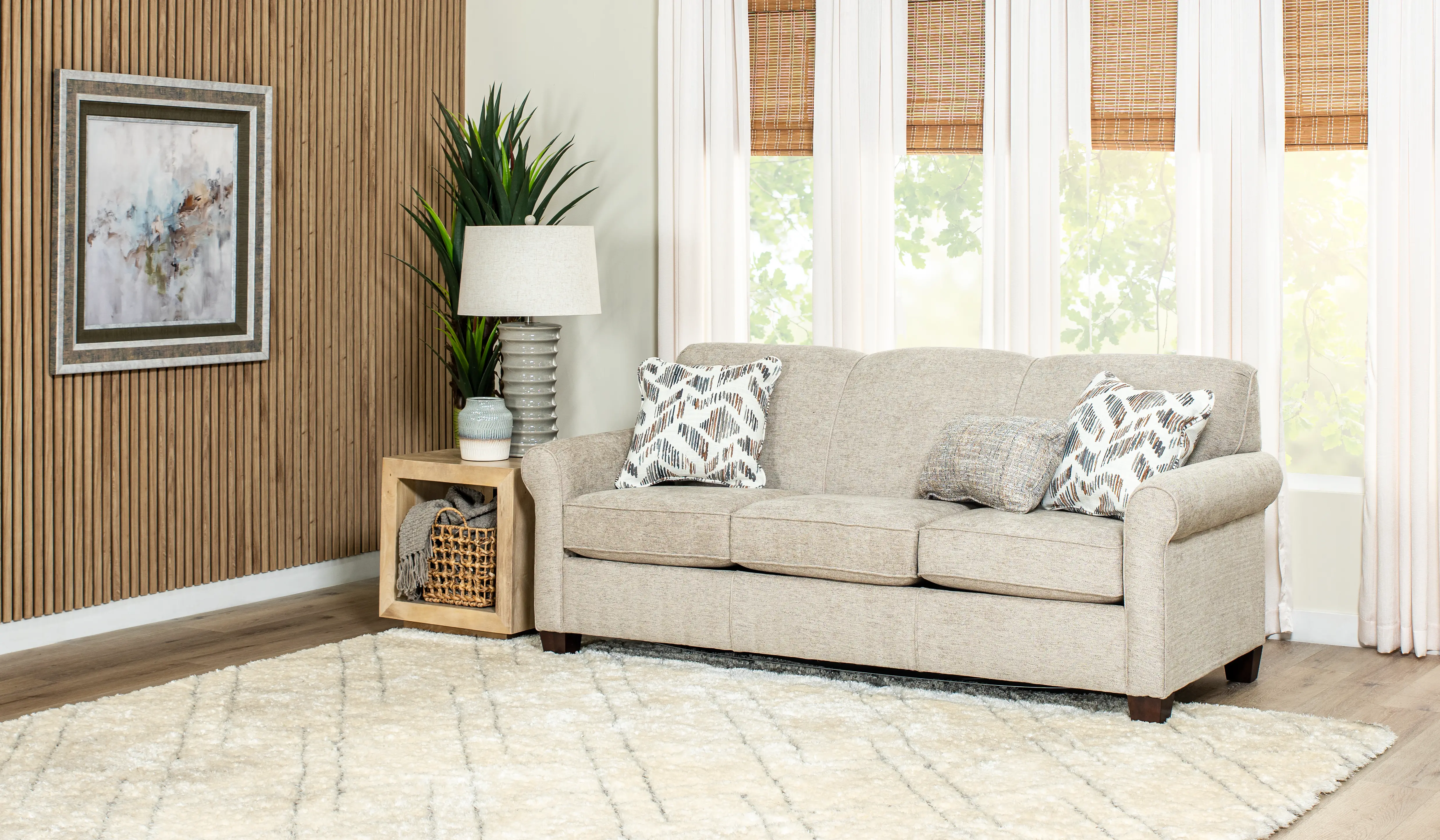 Brevard Wheat Beige Queen Sleeper Sofa-2