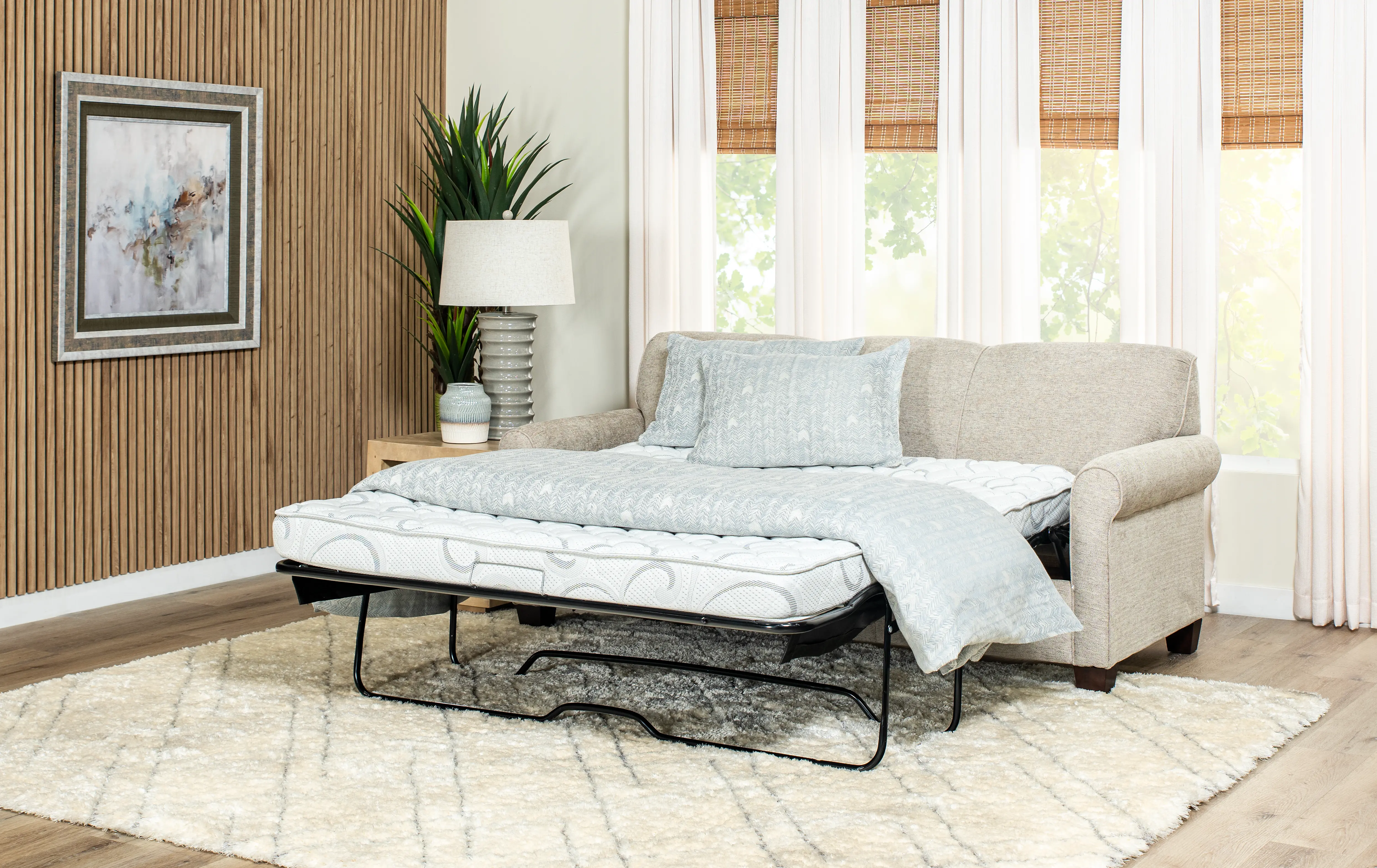 Brevard Wheat Beige Queen Sleeper Sofa-8