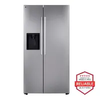 LG 26.6 Cu Ft Side-By-Side Refrigerator - Stainless Steel | RC Willey