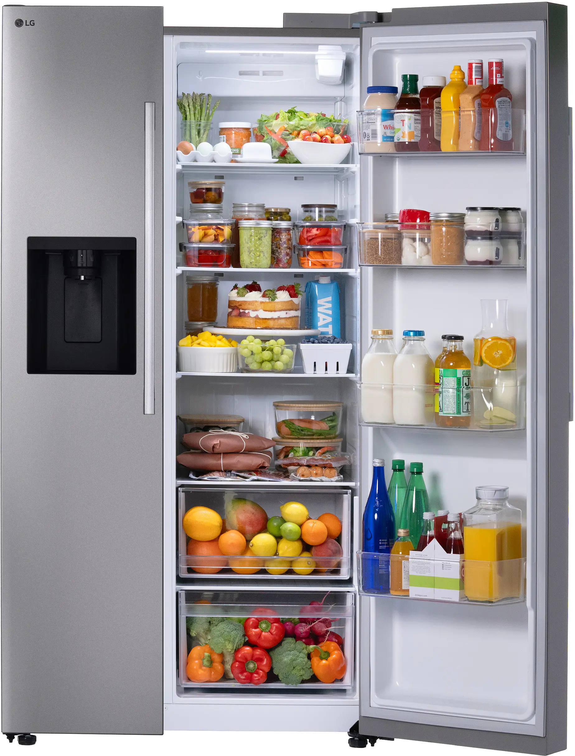 LS27T3230S LG 26.6 Cu Ft Side-By-Side Refrigerator - Stainless Steel-8