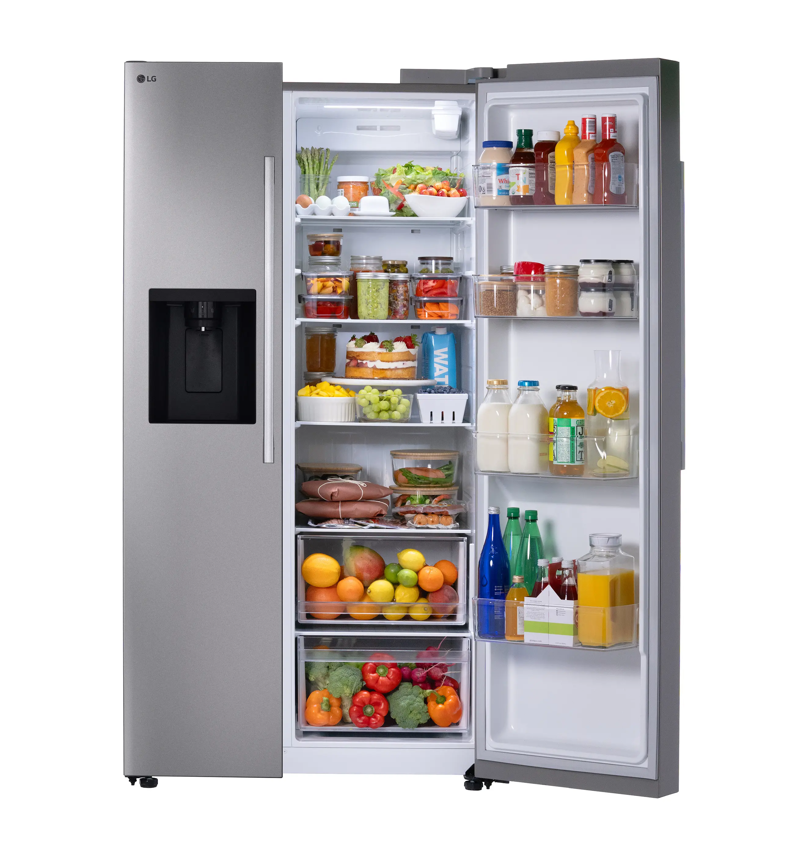 LS27T3230S LG 26.6 Cu Ft Side-By-Side Refrigerator - Stainless Steel-9